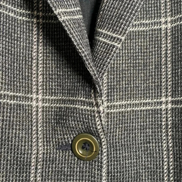 Designs by Derek Martin Women's Blazer Size 16 Blazer Plaid Grey - Picture 4 of 8